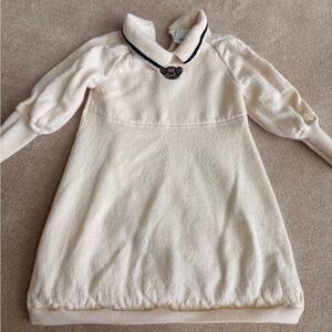 Burberry Cream Polo with Embroidered Bear